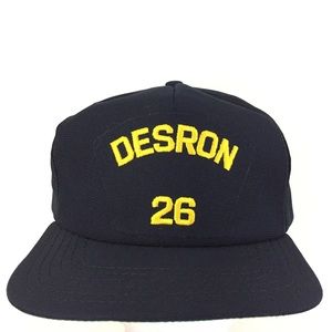 Vtg Desron 26 Hat USS Navy Destroyer Squadron Made USA Snap Back Baseball Cap